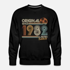 '1982 Vintage Jahrgang Geburtstag Retro Geschenk' Männer Premium Pullover | Spreadshirt -RUSS Geschaft 1982 vintage jahrgang geburtstag retro geschenk maenner premium pullover 2