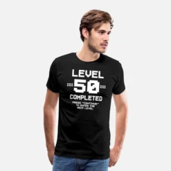 RUSS Geschaft 56 '50 Geburtstag Gamer Level 50 Complete' Männer Premium T-Shirt | Spreadshirt