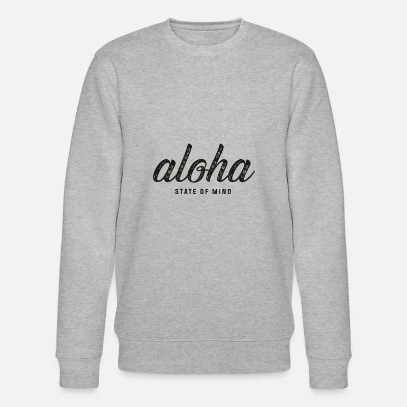 'Aloha State Of Mind' Männer Bio Pullover | Spreadshirt 5 'Aloha State Of Mind' Männer Bio Pullover | Spreadshirt – Bild 5