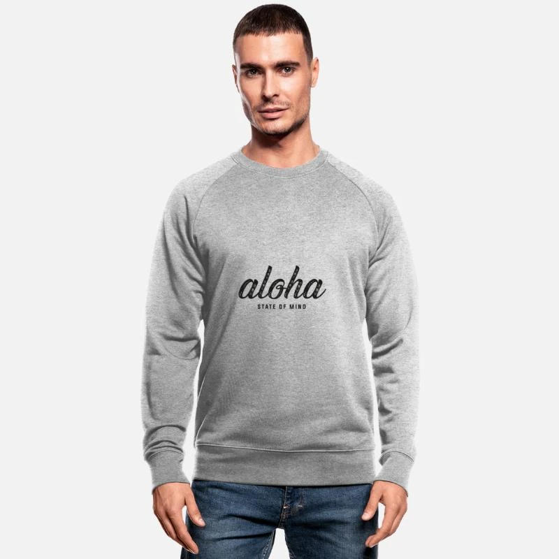'Aloha State Of Mind' Männer Bio Pullover | Spreadshirt 1 'Aloha State Of Mind' Männer Bio Pullover | Spreadshirt