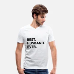 'Bester Ehemann Aller Zeiten. Geschenke Für Super-Mann. Partner.' Männer Bio T-Shirt Mit V-Ausschnitt | Spreadshirt