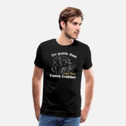 'Deutsch Drahthaar Der Perfekte Hund Trägt Bart' Männer Premium T-Shirt | Spreadshirt