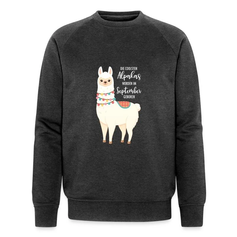 RUSS Geschaft 60 RUSS Geschaft -RUSS Geschaft die coolsten alpakas werden im september geboren maenner bio pullover