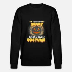 'Furchtsames Hundevati-Halloween-Kürbis-Geschenk-Shirt' Männer Bio Pullover | Spreadshirt -RUSS Geschaft furchtsames hundevati halloween kuerbis geschenk shirt maenner bio pullover 4