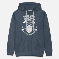 'Hinter Jeder Verrückten Oma Steht Ein Opa' Männer Premium Hoodie | Spreadshirt -RUSS Geschaft hinter jeder verrueckten oma steht ein opa maenner premium hoodie 2