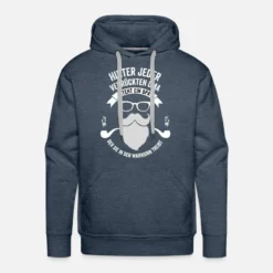 'Hinter Jeder Verrückten Oma Steht Ein Opa' Männer Premium Hoodie | Spreadshirt -RUSS Geschaft hinter jeder verrueckten oma steht ein opa maenner premium hoodie 4
