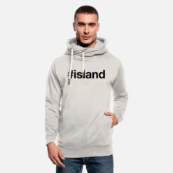 'ISLAND Iceland Hashtag' Unisex Schalkragen Hoodie | Spreadshirt