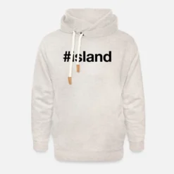 'ISLAND Iceland Hashtag' Unisex Schalkragen Hoodie | Spreadshirt -RUSS Geschaft island iceland hashtag unisex schalkragen hoodie 6