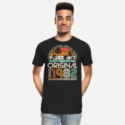 'Original 1982 Vintage Jahrgang Geburtstag Retro' Männer Premium Bio T-Shirt | Spreadshirt