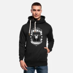 'Schafflüsterer - Schaf Silhouette' Unisex Schalkragen Hoodie | Spreadshirt